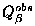 $Q_\beta^{obs}$